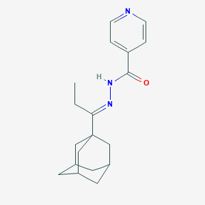 molecular formula C19H25N3O B454380 N'-[1-(1-adamantyl)propylidene]isonicotinohydrazide 