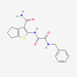 molecular formula C17H17N3O3S B4544204 N'-BENZYL-N-{3-CARBAMOYL-4H,5H,6H-CYCLOPENTA[B]THIOPHEN-2-YL}ETHANEDIAMIDE 