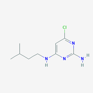 molecular formula C9H15ClN4 B4544427 6-chloro-N~4~-(3-methylbutyl)pyrimidine-2,4-diamine 