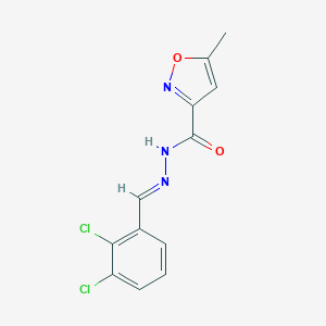 molecular formula C12H9Cl2N3O2 B454471 N'-(2,3-dichlorobenzylidene)-5-methyl-3-isoxazolecarbohydrazide 