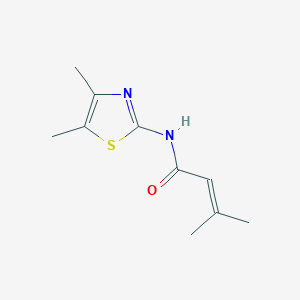molecular formula C10H14N2OS B4544750 N-(4,5-dimethyl-1,3-thiazol-2-yl)-3-methylbut-2-enamide 