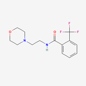 molecular formula C14H17F3N2O2 B4544896 N-(2-morpholin-4-ylethyl)-2-(trifluoromethyl)benzamide 