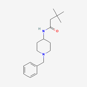 molecular formula C18H28N2O B4544911 N-(1-benzylpiperidin-4-yl)-3,3-dimethylbutanamide 