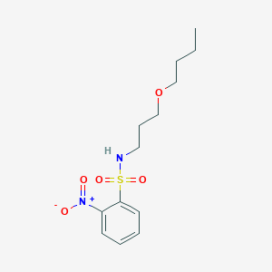 molecular formula C13H20N2O5S B4545025 N-(3-butoxypropyl)-2-nitrobenzenesulfonamide 