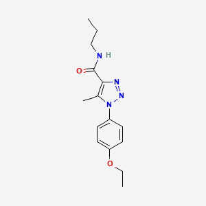 molecular formula C15H20N4O2 B4545115 1-(4-ethoxyphenyl)-5-methyl-N-propyl-1H-1,2,3-triazole-4-carboxamide 