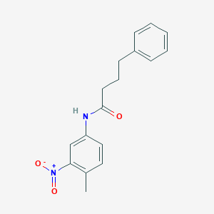 molecular formula C17H18N2O3 B454514 N-(4-methyl-3-nitrophenyl)-4-phenylbutanamide 