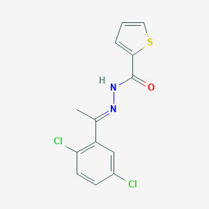 molecular formula C13H10Cl2N2OS B454519 N'-[1-(2,5-dichlorophenyl)ethylidene]-2-thiophenecarbohydrazide 