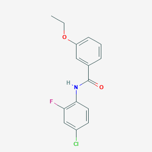 molecular formula C15H13ClFNO2 B4545225 N-(4-chloro-2-fluorophenyl)-3-ethoxybenzamide 