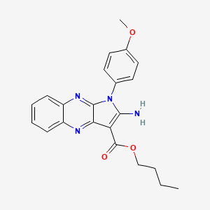 molecular formula C22H22N4O3 B4545233 butyl 2-amino-1-(4-methoxyphenyl)-1H-pyrrolo[2,3-b]quinoxaline-3-carboxylate 