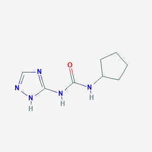 molecular formula C8H13N5O B4545259 N-CYCLOPENTYL-N'-(1H-1,2,4-TRIAZOL-3-YL)UREA 