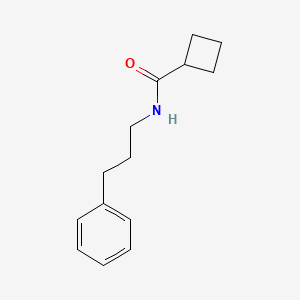 molecular formula C14H19NO B4545387 N-(3-phenylpropyl)cyclobutanecarboxamide 