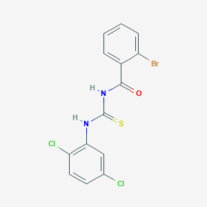 molecular formula C14H9BrCl2N2OS B4545425 2-bromo-N-[(2,5-dichlorophenyl)carbamothioyl]benzamide 