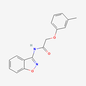 molecular formula C16H14N2O3 B4545453 N-(1,2-benzoxazol-3-yl)-2-(3-methylphenoxy)acetamide 