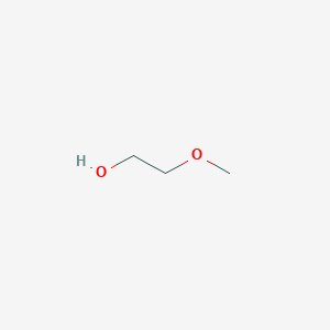 molecular formula C3H8O2<br>CH3OCH2CH2OH<br>C3H8O2 B045455 2-Methoxyethanol CAS No. 109-86-4