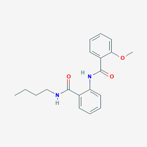 molecular formula C19H22N2O3 B4545519 N-{2-[(butylamino)carbonyl]phenyl}-2-methoxybenzamide 