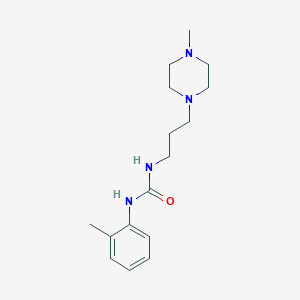 molecular formula C16H26N4O B4545723 N-(2-methylphenyl)-N'-[3-(4-methyl-1-piperazinyl)propyl]urea 