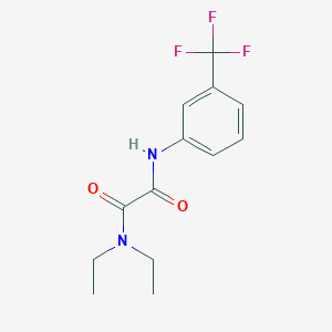 molecular formula C13H15F3N2O2 B4545761 N',N'-diethyl-N-[3-(trifluoromethyl)phenyl]oxamide 