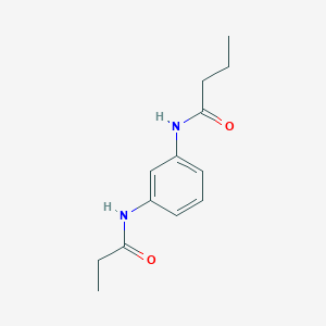 molecular formula C13H18N2O2 B4545927 N-[3-(propionylamino)phenyl]butanamide 