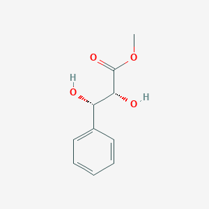 molecular formula C10H12O4 B045462 甲基 (2r,3s)-2,3-二羟基-3-苯基丙酸酯 CAS No. 122743-18-4