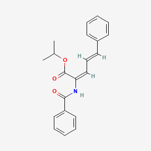 molecular formula C21H21NO3 B4546277 isopropyl 2-(benzoylamino)-5-phenyl-2,4-pentadienoate 