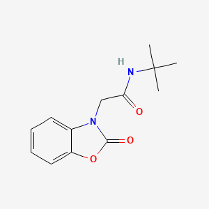 molecular formula C13H16N2O3 B4546695 N-tert-butyl-2-(2-oxo-1,3-benzoxazol-3-yl)acetamide 