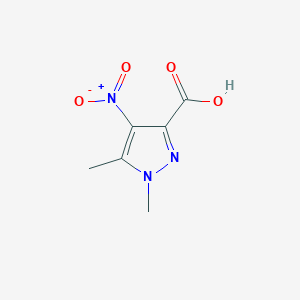 molecular formula C6H7N3O4 B454676 1,5-dimethyl-4-nitro-1H-pyrazole-3-carboxylic acid CAS No. 3920-41-0