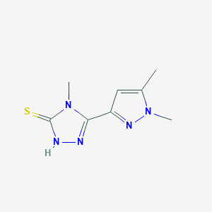 5-(1,5-dimethyl-1H-pyrazol-3-yl)-4-methyl-4H-1,2,4-triazole-3-thiol