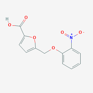 B454687 5-[(2-Nitrophenoxy)methyl]-2-furoic acid CAS No. 364621-84-1