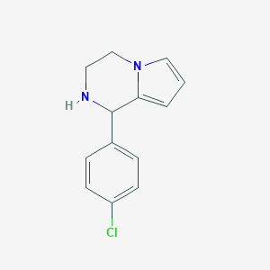 molecular formula C13H13ClN2 B045469 1-(4-氯苯基)-1,2,3,4-四氢吡咯并[1,2-a]吡嗪 CAS No. 112758-91-5