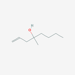 molecular formula C9H18O B045478 1-Octen-4-ol, 4-methyl- CAS No. 62108-06-9