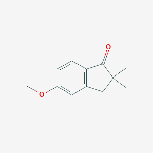 molecular formula C12H14O2 B045482 5-Methoxy-2,2-dimethylindanone CAS No. 124688-06-8