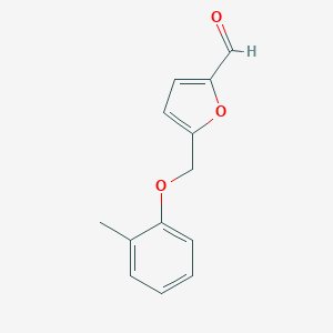 molecular formula C13H12O3 B454965 5-[(2-Methylphenoxy)methyl]-2-furaldehyde CAS No. 438220-11-2