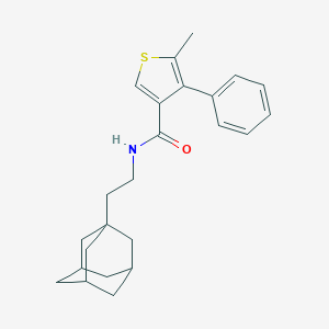 molecular formula C24H29NOS B454979 N-[2-(1-adamantyl)ethyl]-5-methyl-4-phenyl-3-thiophenecarboxamide 