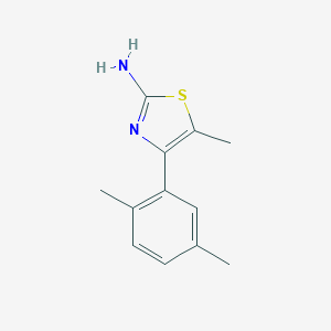 molecular formula C12H14N2S B454999 4-(2,5-Dimethylphenyl)-5-methyl-1,3-thiazol-2-amine CAS No. 438220-19-0