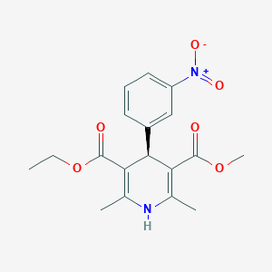 molecular formula C18H20N2O6 B045511 (S)-Nitrendipine CAS No. 80873-62-7