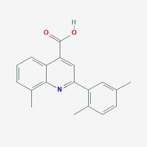 molecular formula C19H17NO2 B455192 2-(2,5-Dimethylphenyl)-8-methylquinoline-4-carboxylic acid CAS No. 438225-43-5
