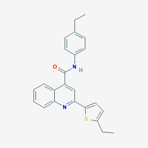 N-(4-ethylphenyl)-2-(5-ethylthiophen-2-yl)quinoline-4-carboxamide