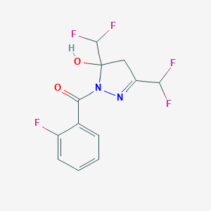 3,5-bis(difluoromethyl)-1-(2-fluorobenzoyl)-4,5-dihydro-1H-pyrazol-5-ol