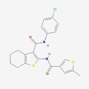 N-(4-chlorophenyl)-2-{[(5-methyl-3-thienyl)carbonyl]amino}-4,5,6,7-tetrahydro-1-benzothiophene-3-carboxamide