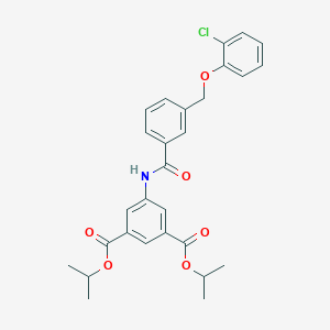 Diisopropyl 5-({3-[(2-chlorophenoxy)methyl]benzoyl}amino)isophthalate
