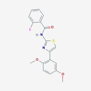 N-[4-(2,5-dimethoxyphenyl)-1,3-thiazol-2-yl]-2-iodobenzamide