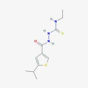 N-ethyl-2-[(5-isopropyl-3-thienyl)carbonyl]hydrazinecarbothioamide