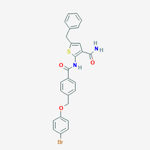 5-Benzyl-2-({4-[(4-bromophenoxy)methyl]benzoyl}amino)-3-thiophenecarboxamide