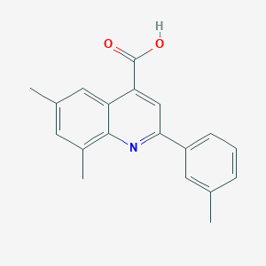 6,8-Dimethyl-2-(3-methylphenyl)quinoline-4-carboxylic acid