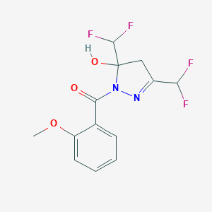 3,5-bis(difluoromethyl)-1-(2-methoxybenzoyl)-4,5-dihydro-1H-pyrazol-5-ol