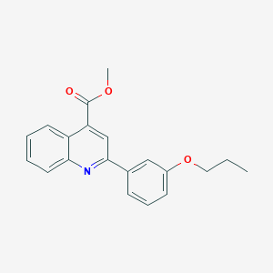 molecular formula C20H19NO3 B455288 Methyl 2-(3-propoxyphenyl)quinoline-4-carboxylate 