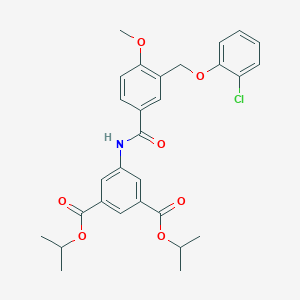 Diisopropyl 5-({3-[(2-chlorophenoxy)methyl]-4-methoxybenzoyl}amino)isophthalate