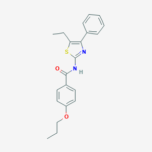 N-(5-ethyl-4-phenyl-1,3-thiazol-2-yl)-4-propoxybenzamide
