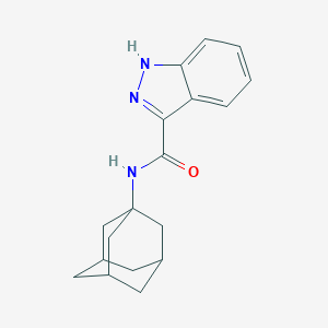 molecular formula C18H21N3O B045530 N-Tricyclo[3.3.1.13,7]dec-1-yl-1H-Indazole-3-carboxamide CAS No. 516445-83-3