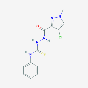 2-[(4-chloro-1-methyl-1H-pyrazol-3-yl)carbonyl]-N-phenylhydrazinecarbothioamide